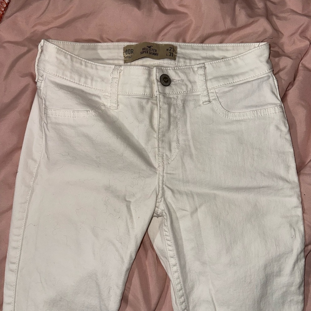 Hollister Women's Crisp White Skinny Jeans